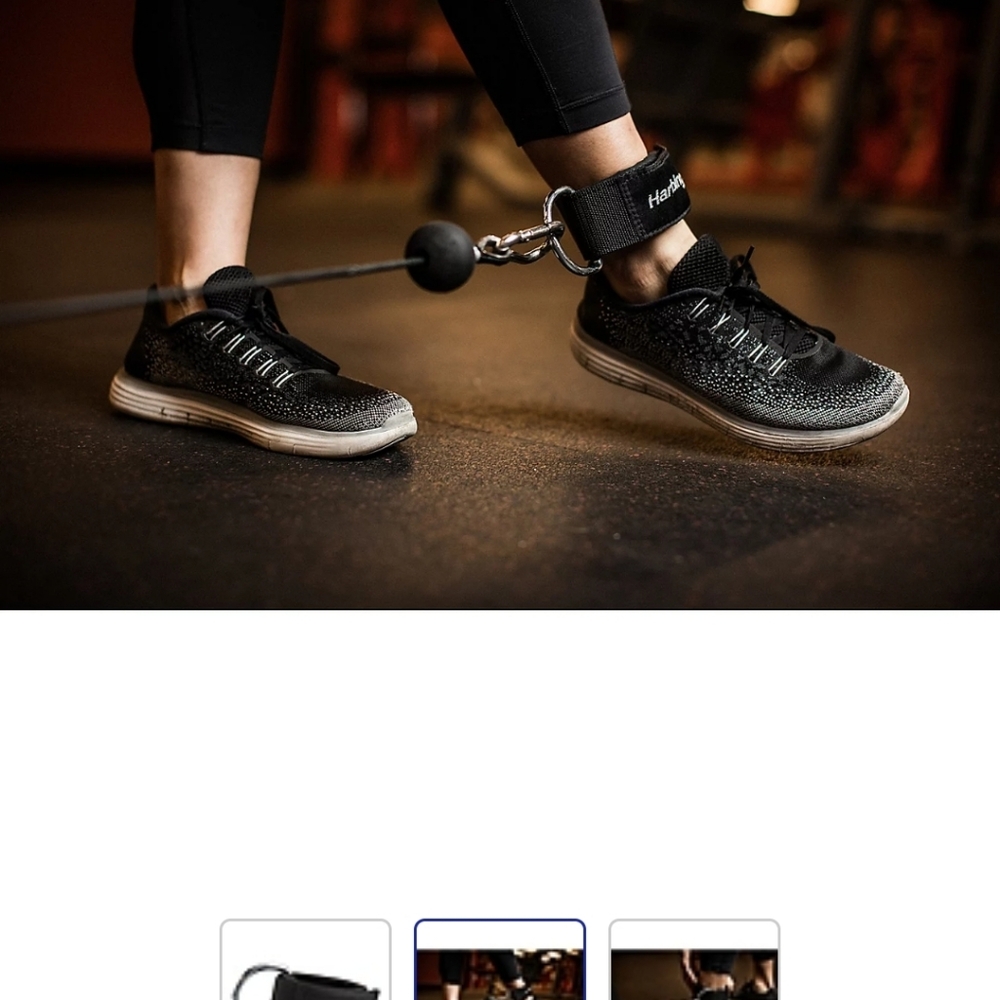 Harbinger Black Ankle Straps New Without Tags - Set Of 2 - Picture 3 of 4